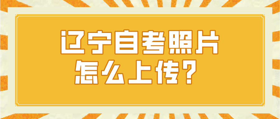 辽宁自考照片怎么上传？