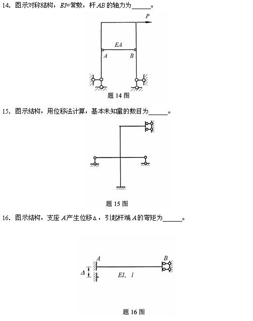 全国2010年4月高等教育自学考试结构力学（一）试(图8)