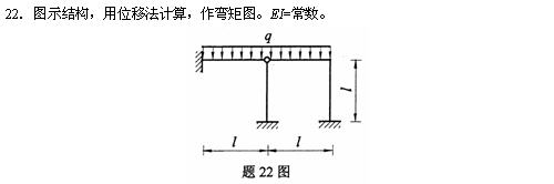 全国2010年4月高等教育自学考试结构力学（一）试(图11)