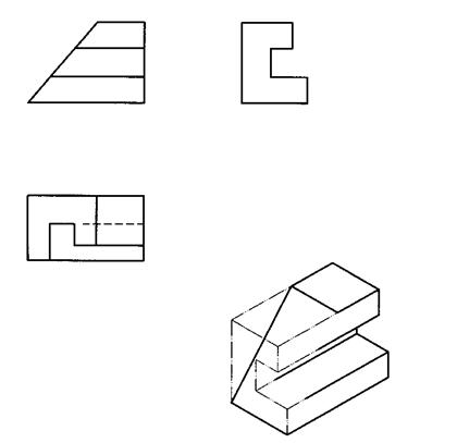 全国2011年4月高等教育自学考试工程制图试题(图8) 全国2011年4月高等教育自学考试工程制图试题(图8)