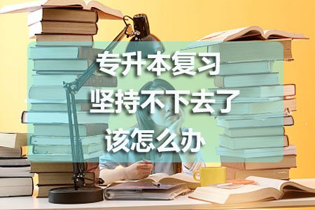 专升本复习坚持不下去了怎么办?(图1) 专升本复习坚持不下去了怎么办?(图1)