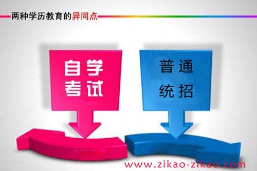 自考和统招有何异同点?(图1) 自考和统招有何异同点?(图1)